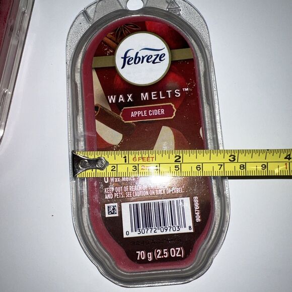 Febreze Fragrance Wax Melts 3 Pack Apple Cider 6 Each (18) 2.5oz Red Limited Ed. - Picture 5 of 5